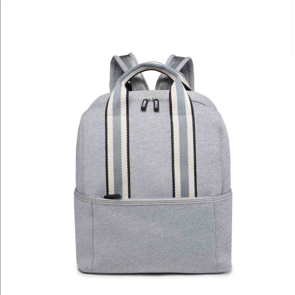 Heather Grey Neoprene Backpack